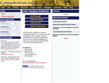 Tablet Screenshot of campusactivism.org